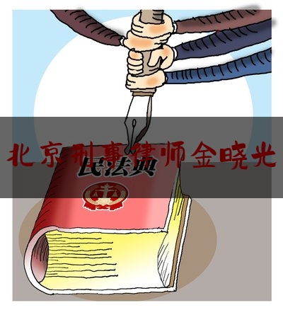 北京刑事律师金晓光（北京著名刑事律师简介）