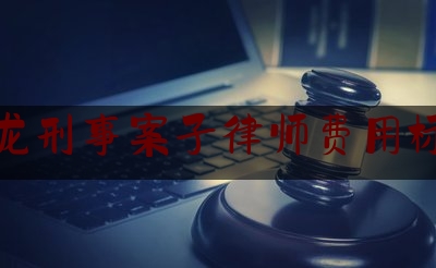 盘龙刑事案子律师费用标准（盘龙欠款律师）