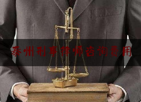 泰州刑事律师咨询费用（泰州刑事律师咨询费用多少钱）