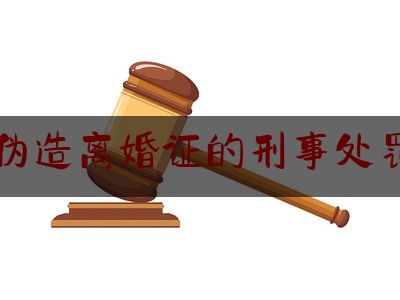 伪造离婚证的刑事处罚（伪造离婚证犯什么罪）