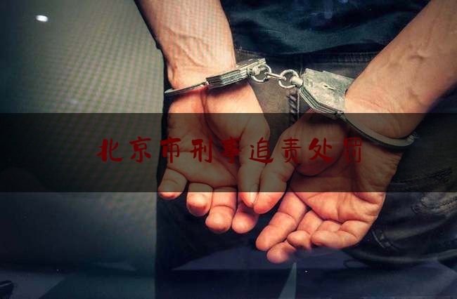 北京市刑事追责处罚（刑事追责年限）