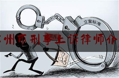 苏州市刑事上诉律师介绍（苏州刑事诉讼辩护律师）