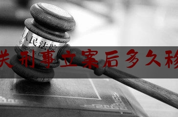 机关刑事立案后多久移送起诉