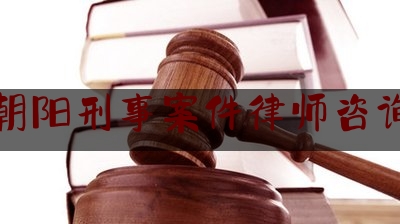 北京朝阳刑事案件律师咨询在线（北京朝阳律师免费咨询电话）