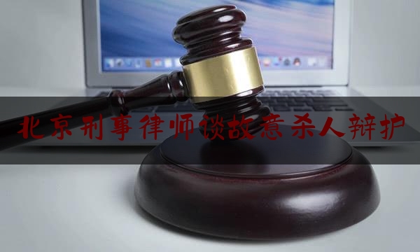 北京刑事律师谈故意杀人辩护（北京辩护刑事案件律师）