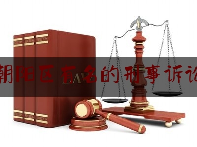 北京朝阳区有名的刑事诉讼律师（北京朝阳刑事好律师）