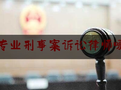 深圳专业刑事案诉讼律师哪里找（深圳专做刑事案件律师）