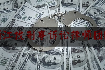 浙江找刑事诉讼律师团队（浙江有名刑事辩护律师）