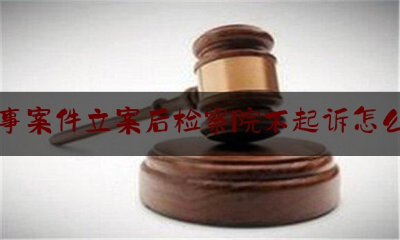 刑事案件立案后不起诉怎么办