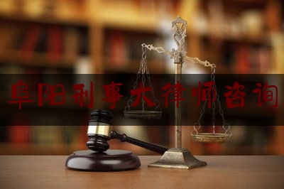 阜阳刑事大律师咨询（阜阳最好的刑事律师）