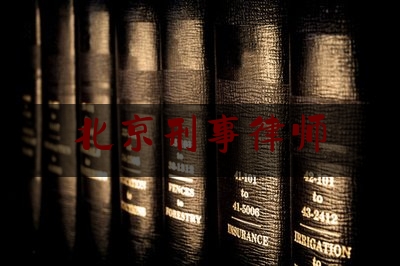 北京刑事律师（北京刑事律师找北京萤火虫团队）