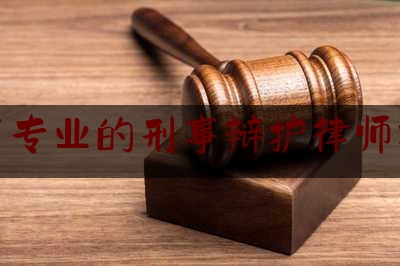 北京市专业的刑事辩护律师找谁好（北京刑事律师辩护律师）