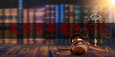 北京刑事案件诉讼（北京 刑事案件）