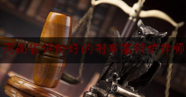 河南省评价好的刑事案辩护律师（河南最好刑事律师）