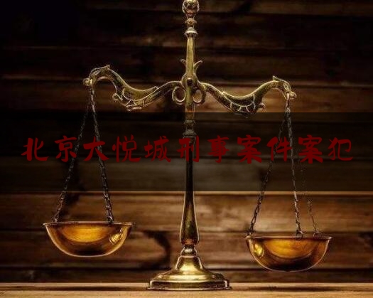 北京大悦城刑事案件案犯（北京大悦城在哪儿）