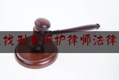 肇庆找刑事辩护律师法律咨询（肇庆市刑事辩护律师）
