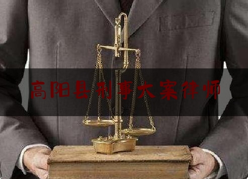 高阳县刑事大案律师（高阳县律师在线）