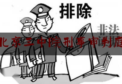 北京三中院刑事审判庭（北京三中院院长简历）