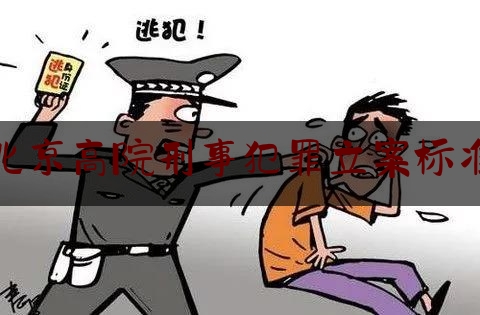 北京高院刑事犯罪立案标准（北京市高级人民法院常见犯罪量刑指导意见）