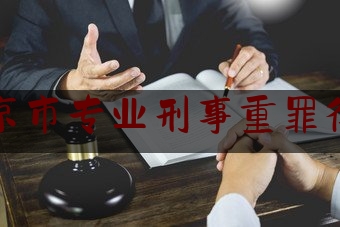 北京市专业刑事重罪律师（北京市专业刑事律师事务所）