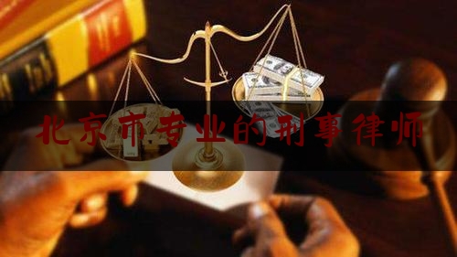 北京市专业的刑事律师（北京专门刑事律师）