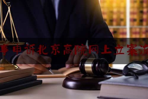 刑事申诉北京高院网上立案流程（北京市高级人民法院申诉）