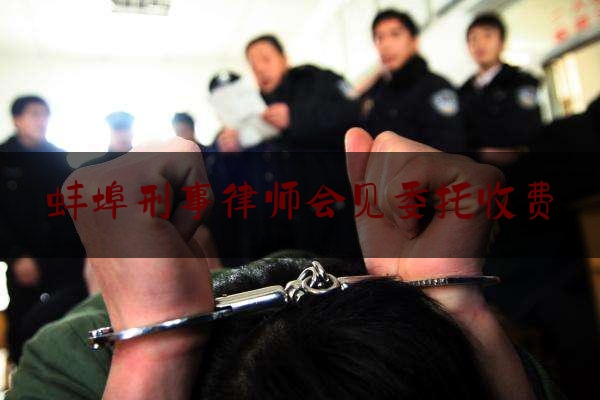 蚌埠刑事律师会见委托收费（委托律师会见当事人要多少钱）