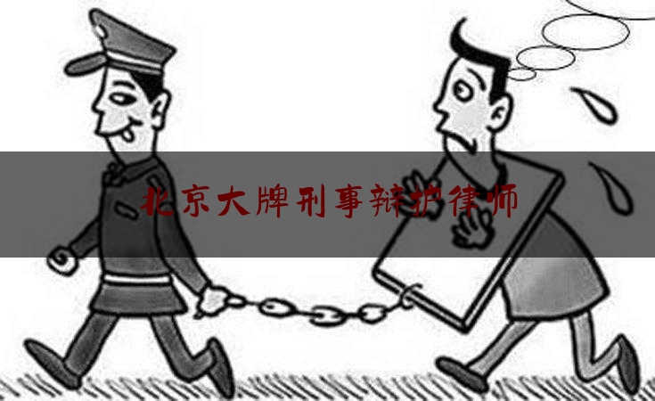 北京大牌刑事辩护律师（北京知名刑事辩护律师）