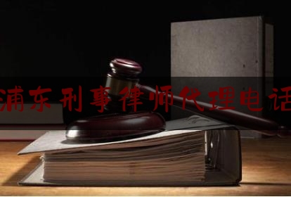 浦东刑事律师代理电话（浦东刑事律师代理电话地址）