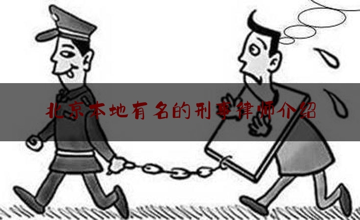 北京本地有名的刑事律师介绍（北京最有名刑事律师）