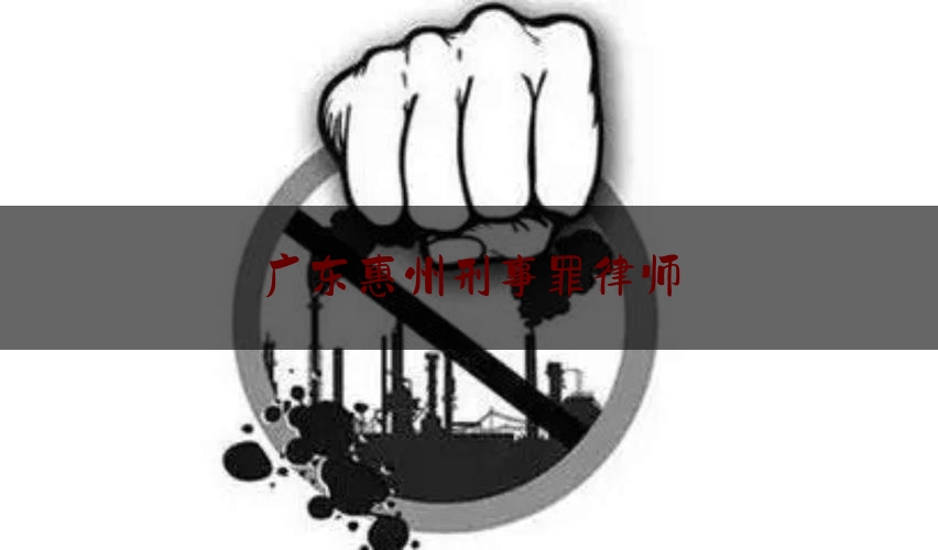 广东惠州刑事罪律师（惠州刑事律师联系方式）