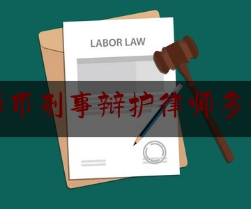 偃师市刑事辩护律师多少钱（有名刑事辩护律师收费标准）