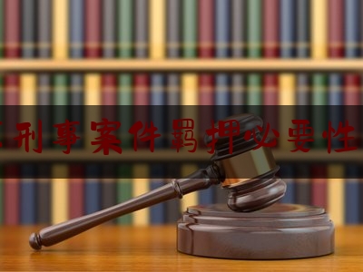 北京刑事案件羁押必要性审查（2021羁押必要性审查）