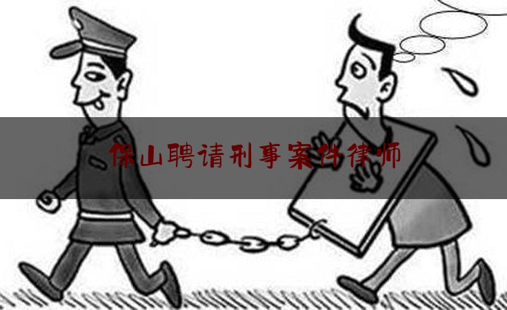 保山聘请刑事案件律师（保山最有能力的律师）