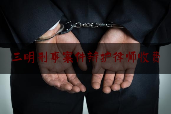 三明刑事案件辩护律师收费（有名刑事辩护律师收费标准）