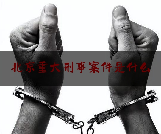 北京重大刑事案件是什么（北京刑事大案纪实）