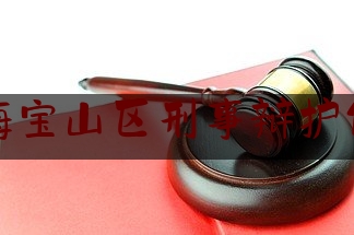 上海宝山区刑事辩护代理（上海刑事辩护律师服务）