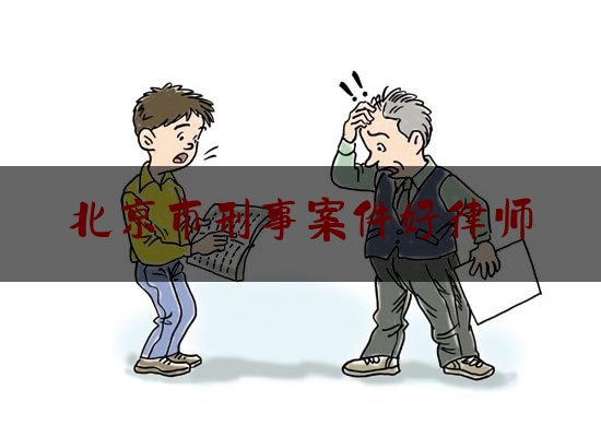 北京市刑事案件好律师（北京刑事犯罪律师事）