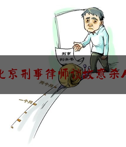 北京刑事律师谈故意杀人（北京刑事辩护律师著名）