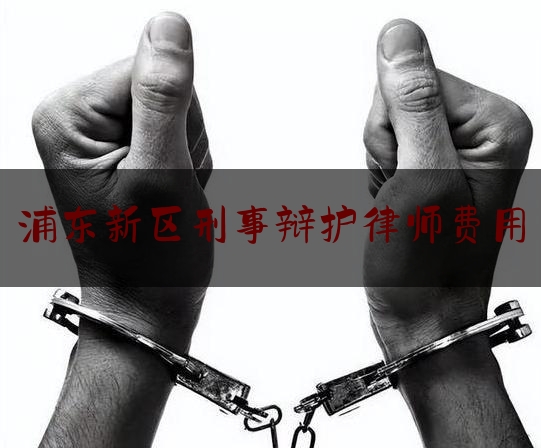 浦东新区刑事辩护律师费用（上海刑辩律师收费）