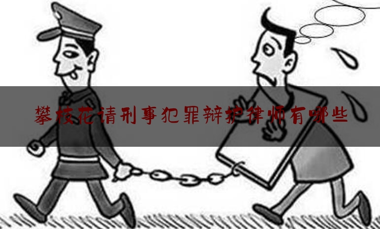 攀枝花请刑事犯罪辩护律师有哪些（攀枝花律师口碑最好）