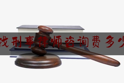 找刑事律师咨询费多少（咨询刑事律师收费标准）