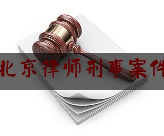 北京律师刑事案件（北京律师刑事案件侦查期多少钱）