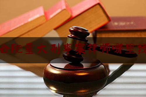 合肥重大刑事案律师哪里找（合肥刑事大律师排行）