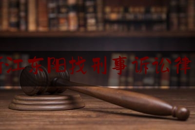 浙江东阳找刑事诉讼律师（浙江东阳律师事务所排名）