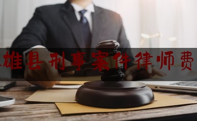 镇雄县刑事案件律师费用（一般的刑事案件律师费多少）