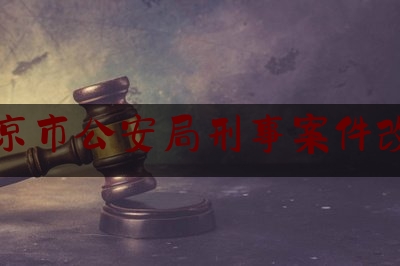 北京市公安局刑事案件改革（北京市公安局刑事案件改革处处长）