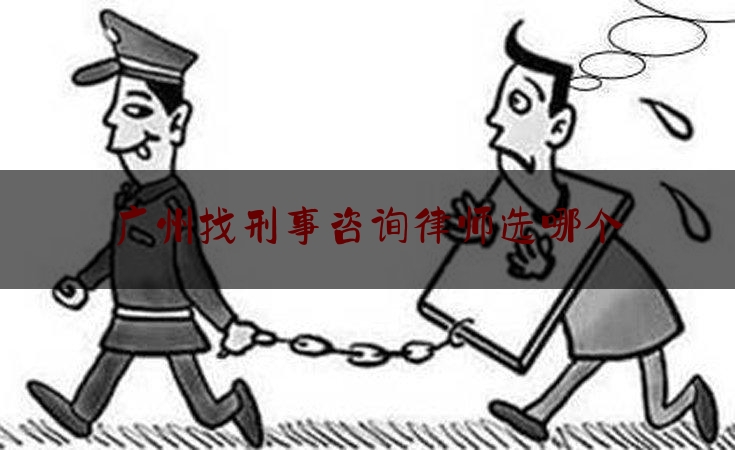 广州找刑事咨询律师选哪个（找广州的刑事律师事务所）