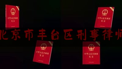 北京市丰台区刑事律师（北京市丰台区刑事律师电话）