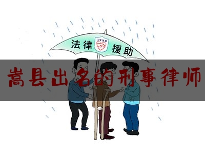 嵩县出名的刑事律师（嵩县律师事务所免费咨询）